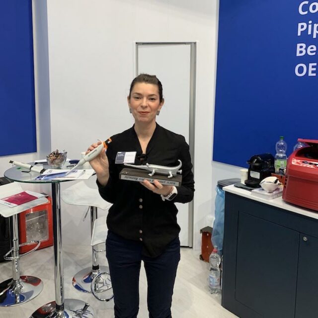 Andela Dordic 2 place winner of Formula-X 2019 Dusseldorf Race Pipetting skills contest